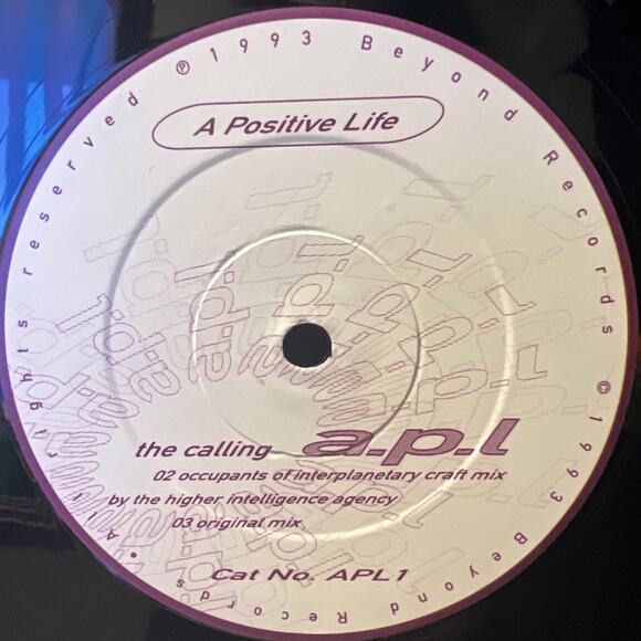 A Positive Life The Calling Vinyl LP UK 1993, Beyond NM - AWESOME! Electronica! - Picture 6 of 8